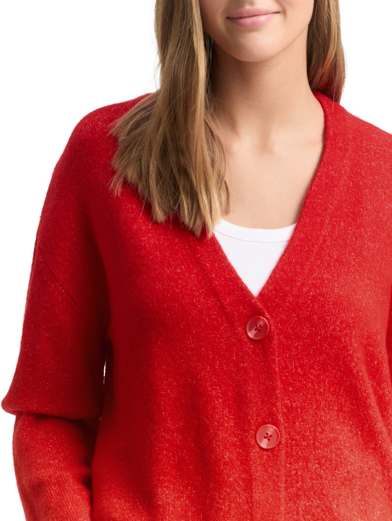 Tom Tailor denim Damen Strickjacken Brilliant Red