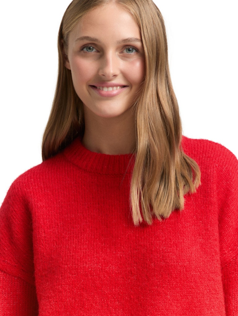 Tom Tailor denim Damen Pullover Brilliant Red