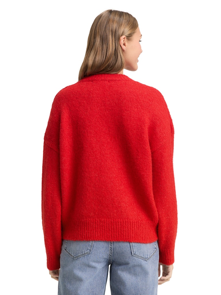 Tom Tailor denim Damen Pullover Brilliant Red