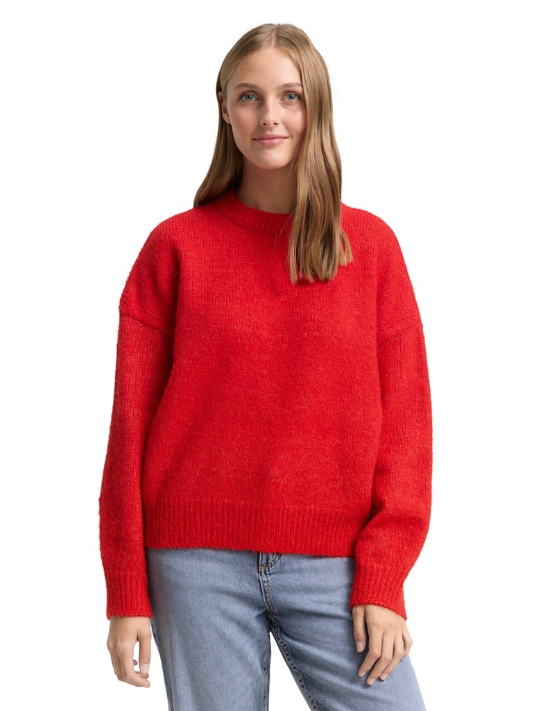 Tom Tailor denim Damen Pullover Brilliant Red