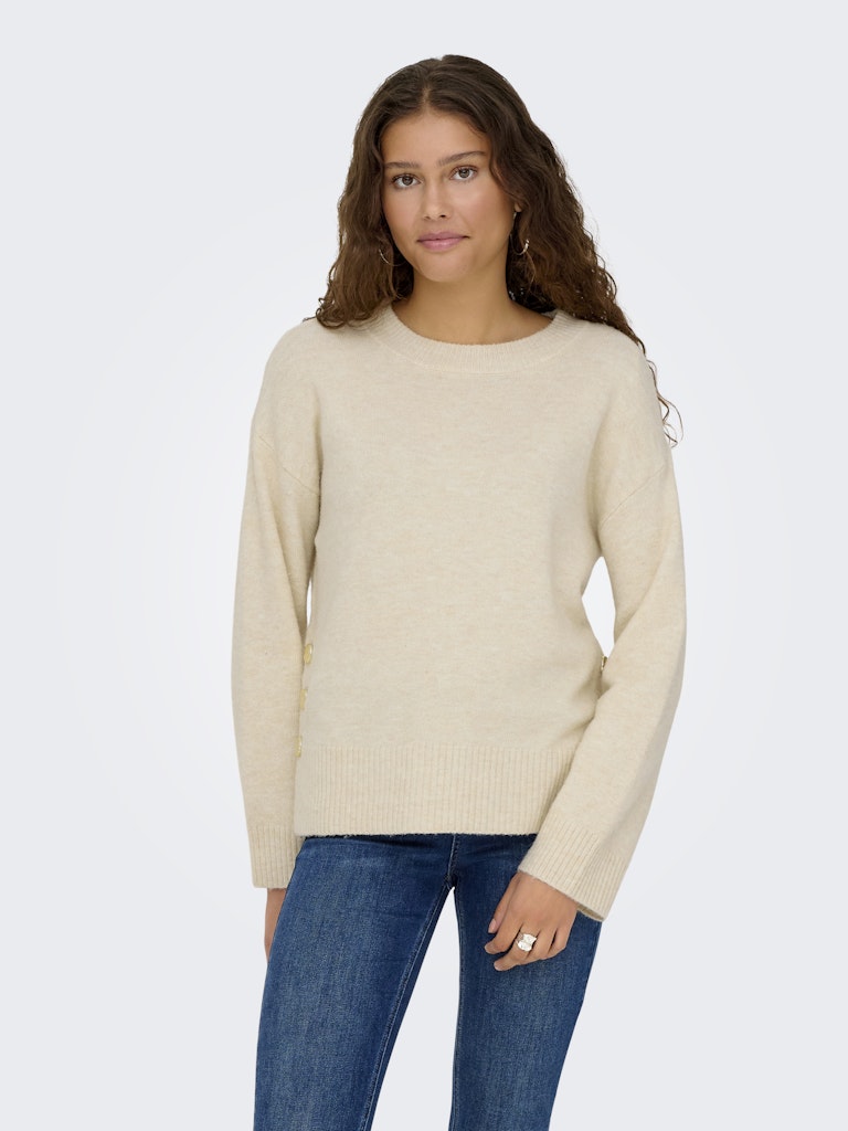 Only Damen Pullover Birch/Melange/G