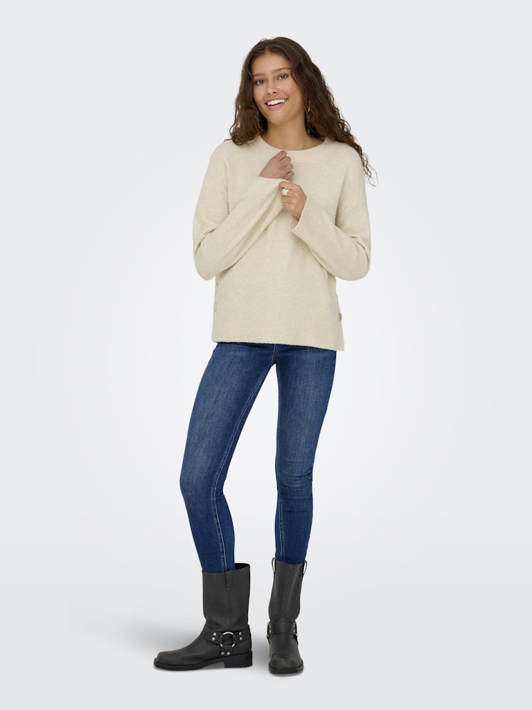 Only Damen Pullover Birch/Melange/G