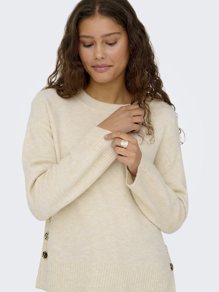 Only Damen Pullover Birch/Melange/G