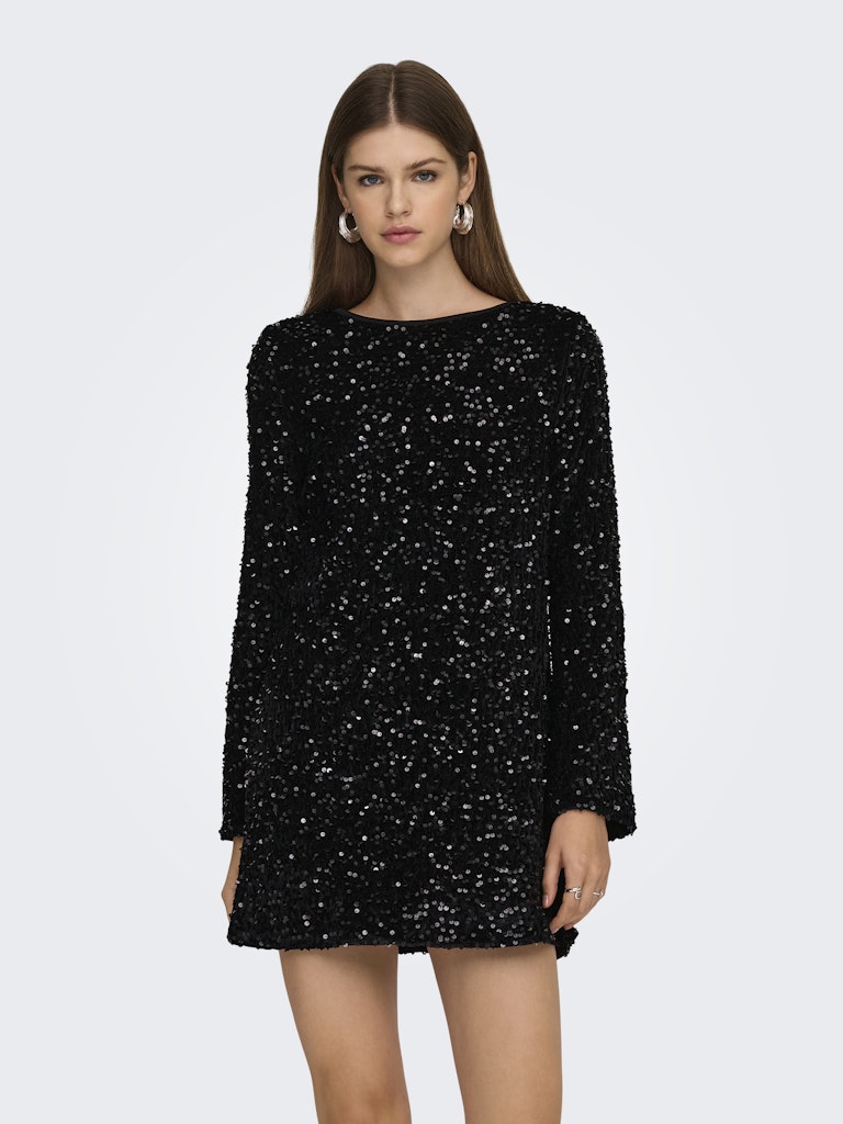 only Damen Kleider Black/Black Seq