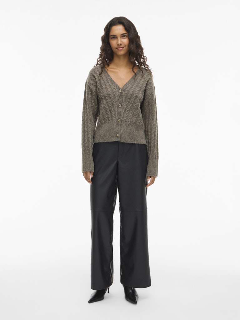 Vila Damen Strickjacken Falcon/Melange