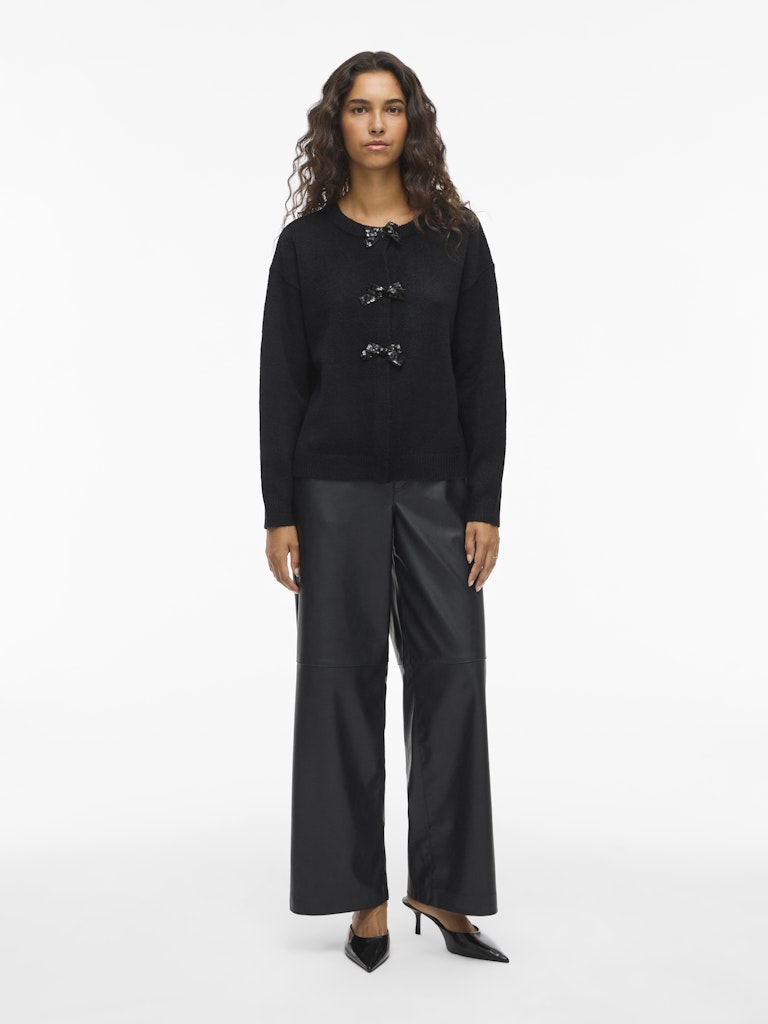 Vila Damen Strickjacken Black Beauty/Dt