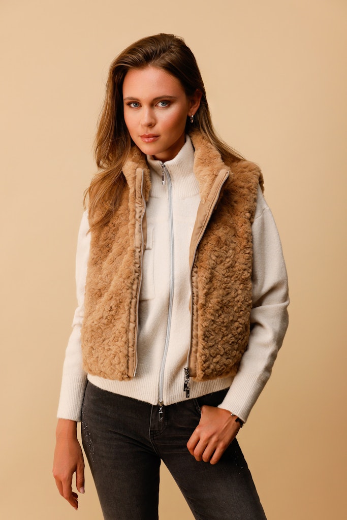 Monari Damen Outdoorwesten  Cognac