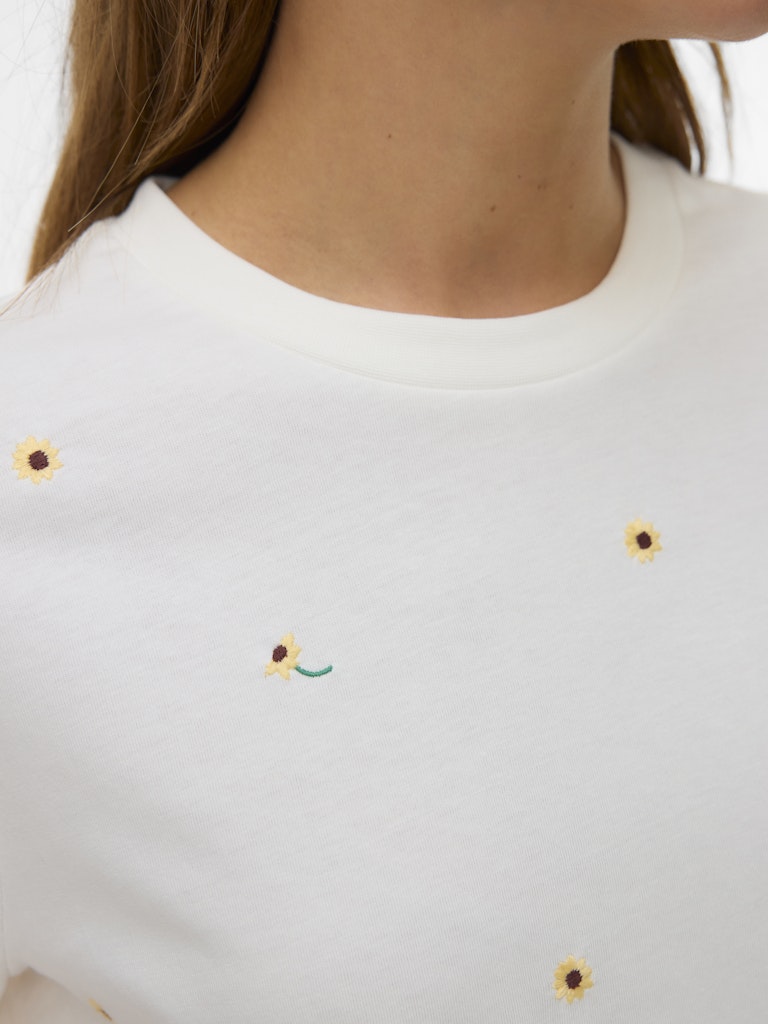 Vero Moda Damen T-Shirts Snow White/Sunf