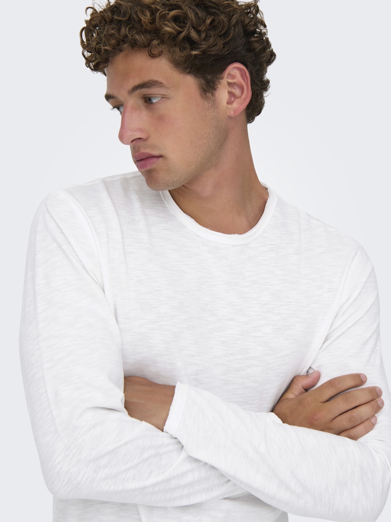 Only & Sons Herren T-Shirts kurz Bright White