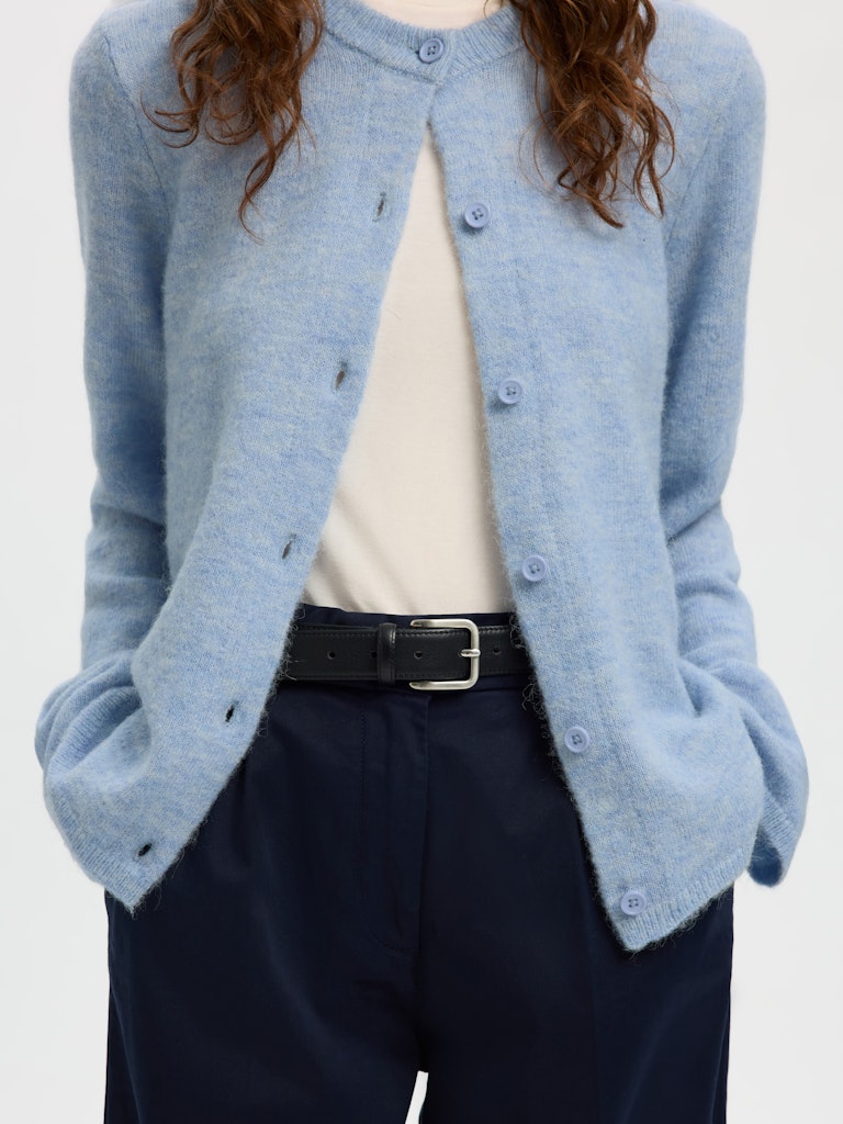 Selected Femme Damen Strickjacken Cashmere Blue/M