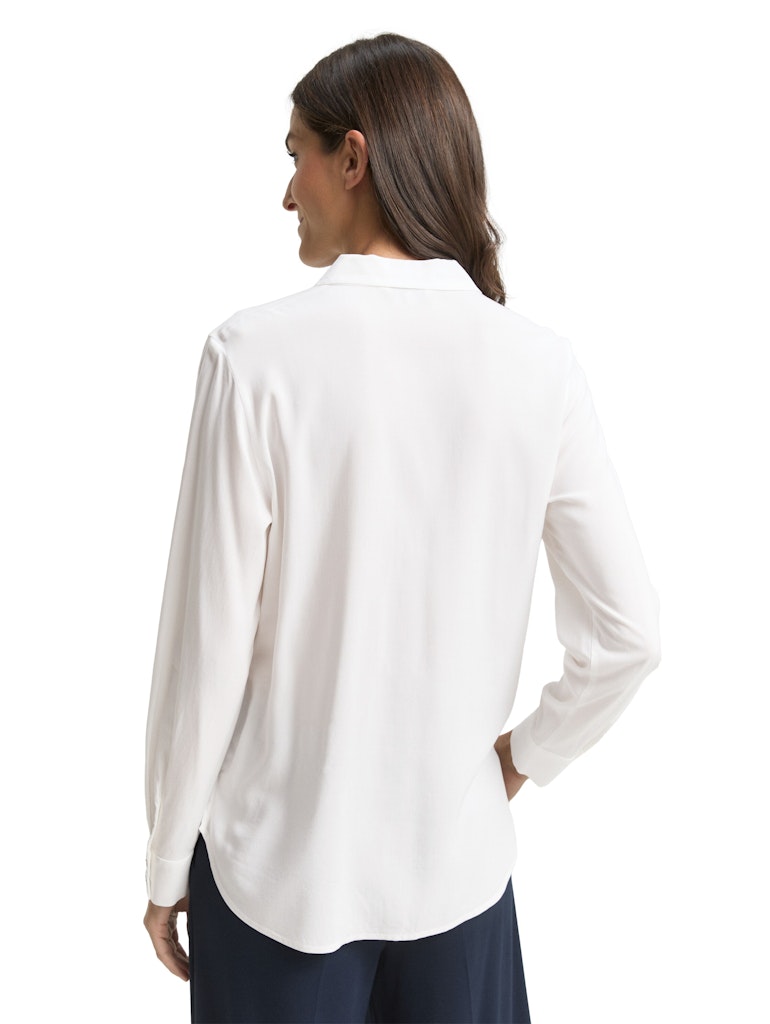 Tom Tailor Damen Blusen Whisper White