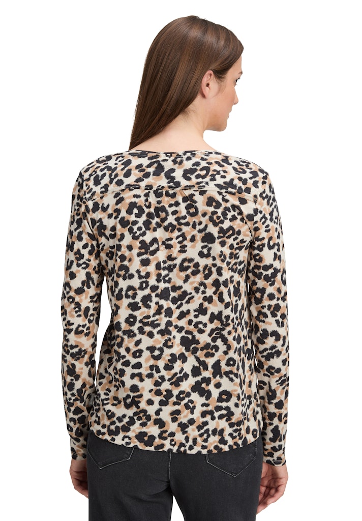 Betty & Co Damen T-Shirts Beige/Black