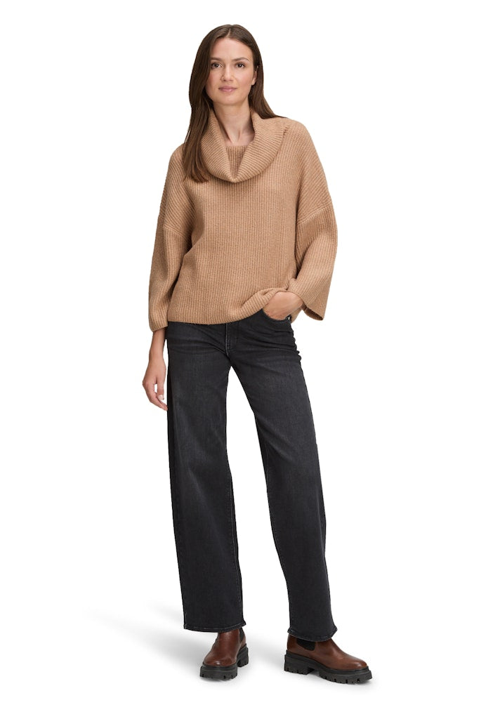 Betty & Co Damen Pullover Camel Melange