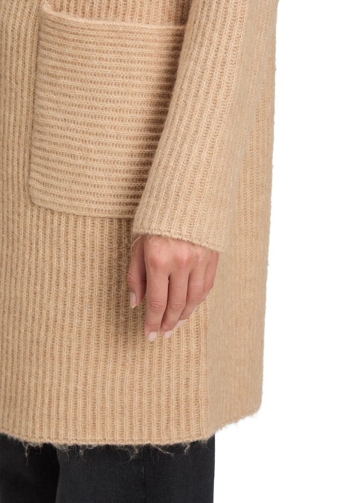 Betty & Co Damen Strickjacken Camel Melange