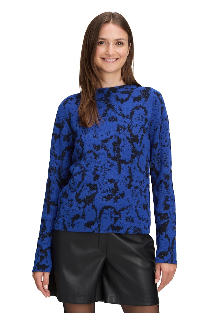 Betty & Co Damen Pullover Blue/Black