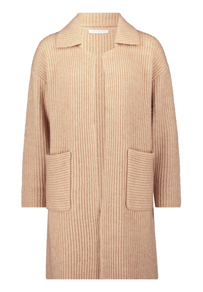 Betty & Co Damen Strickjacken Camel Melange