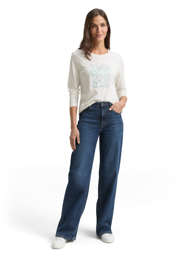 Tom Tailor Damen T-Shirts Whisper White