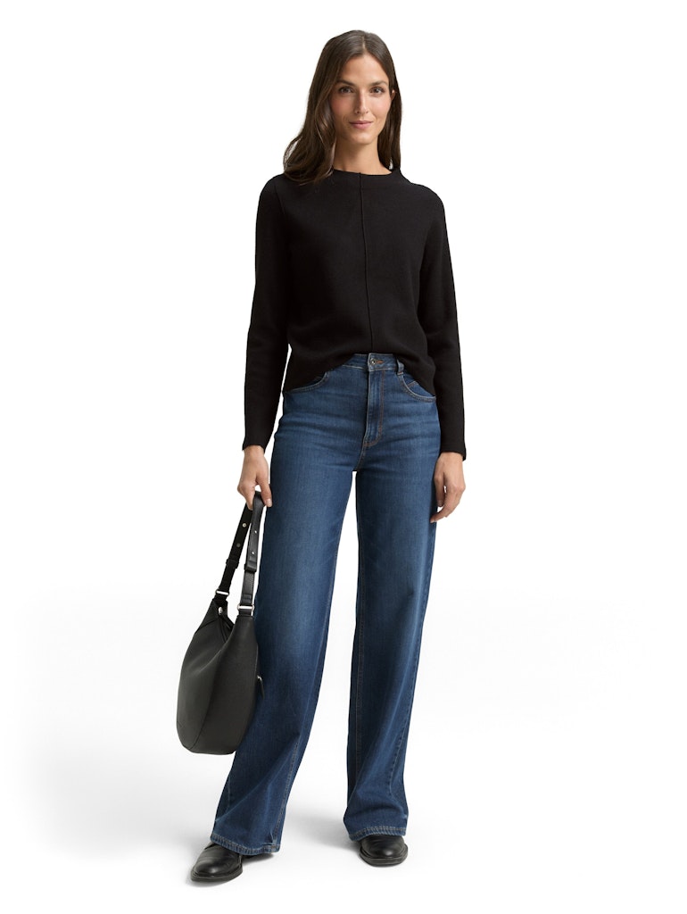 Tom Tailor Damen Pullover Deep Black