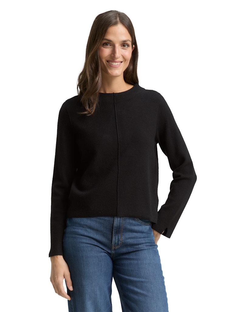 Tom Tailor Damen Pullover Deep Black