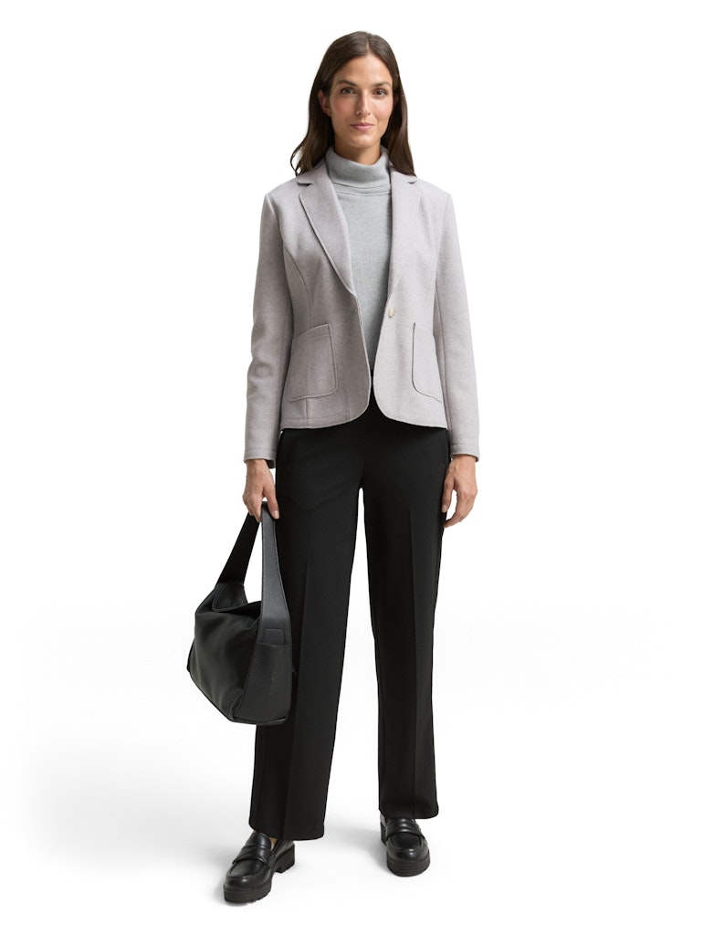 Tom Tailor Damen Blazer Medium Silver G
