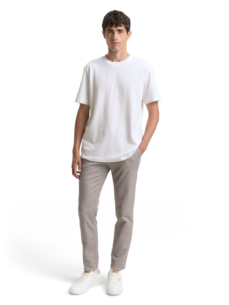 Tom Tailor Herren T-Shirts kurz White