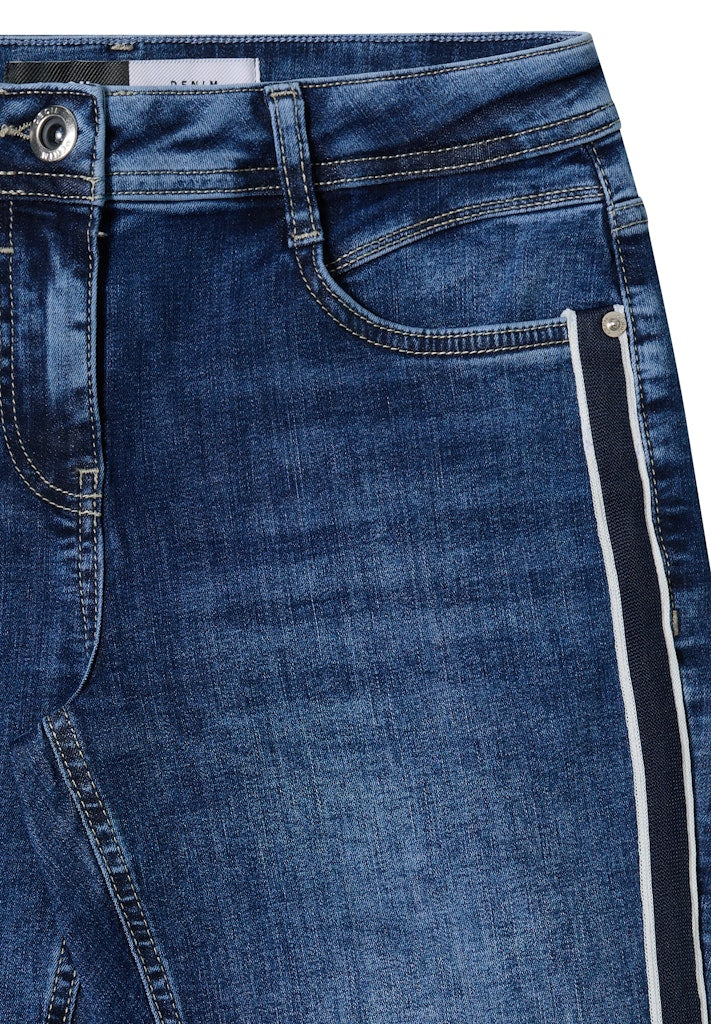 Cecil Damen Hosen  Mid Blue