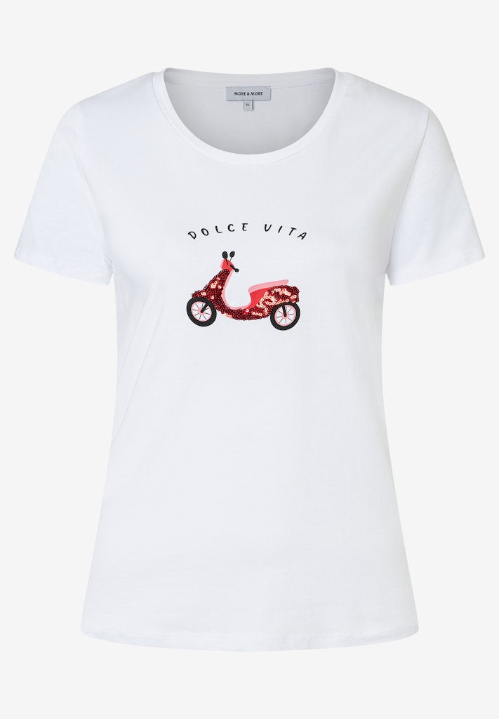 More & More Damen T-Shirts  White