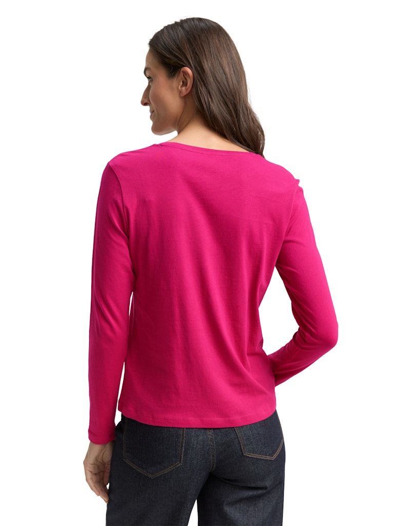 Tom Tailor Damen T-Shirts Cherry Granita