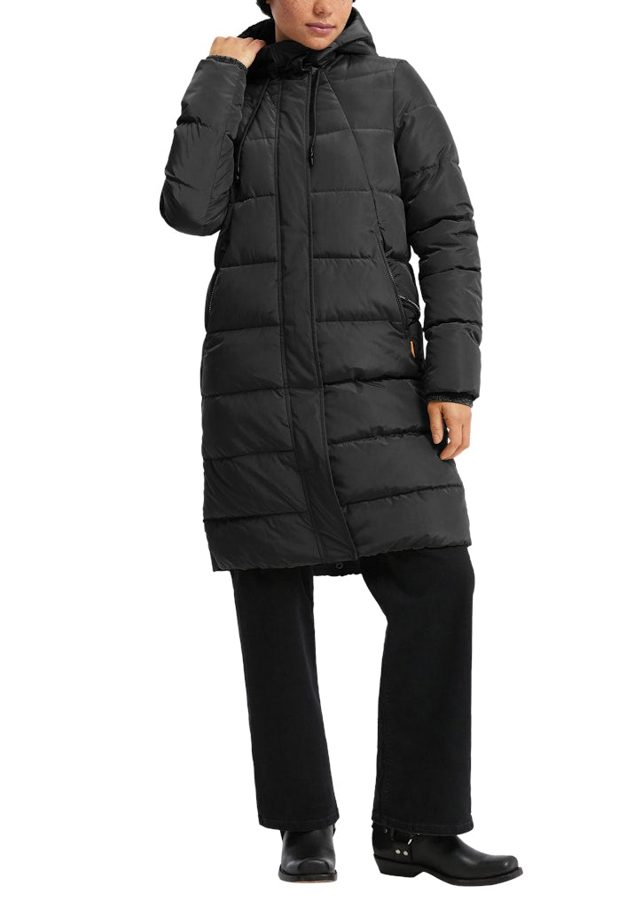 QS by S.Oliver Damen Mantel Grey/Black