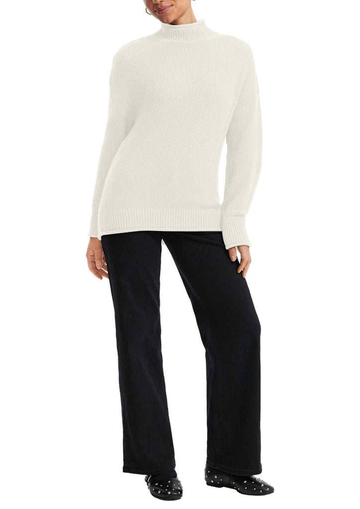 QS by S.Oliver Damen Pullover White