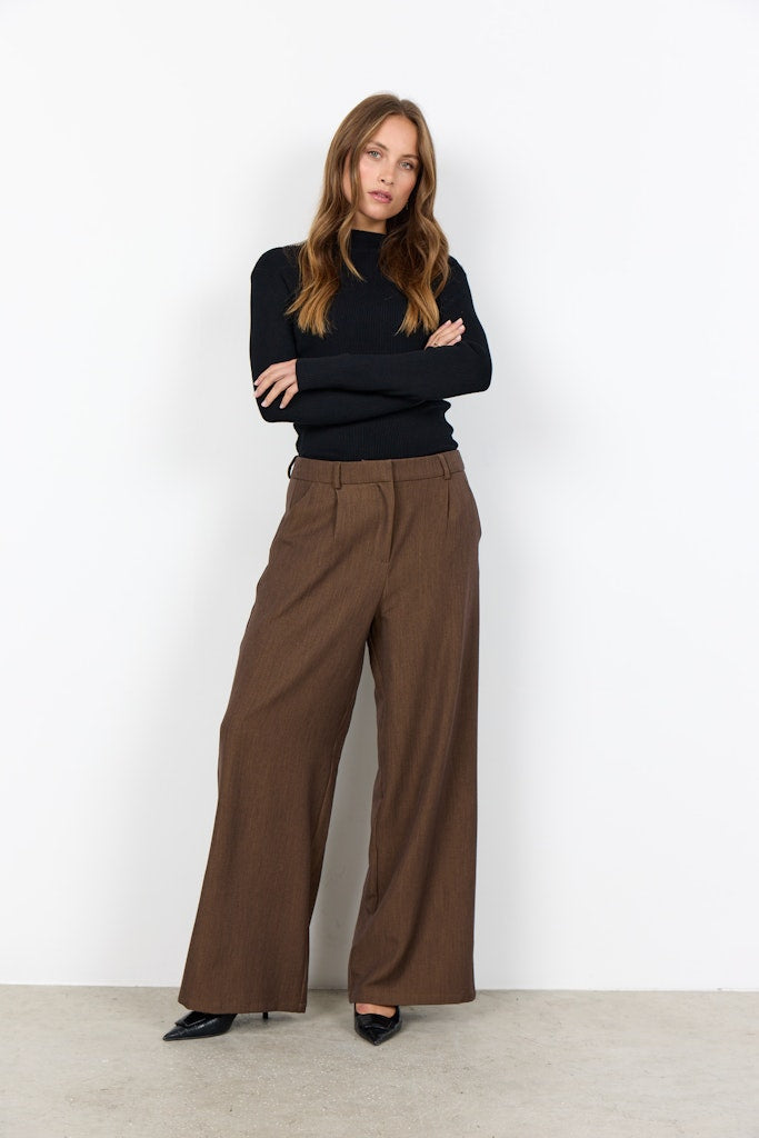 Soya Concept Damen Hosen Toffee Melange