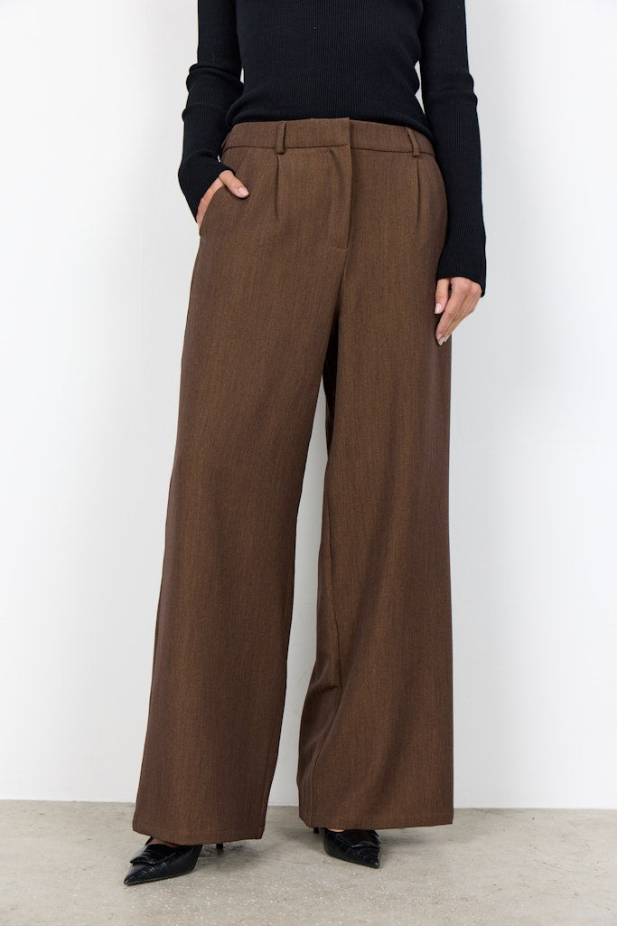 Soya Concept Damen Hosen Toffee Melange