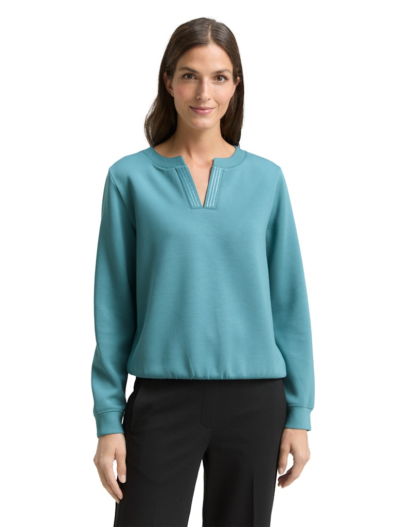 Tom Tailor Damen Sweatshirts Tropical Teal