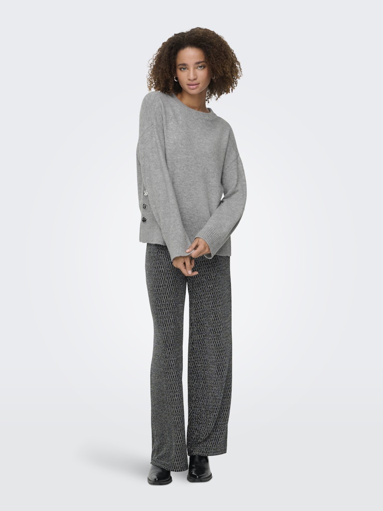 Only Damen Pullover Medium Grey Mel