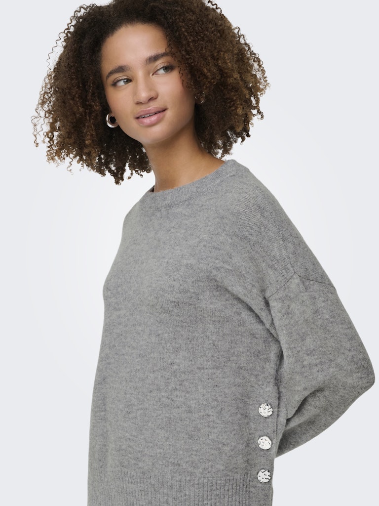 Only Damen Pullover Medium Grey Mel