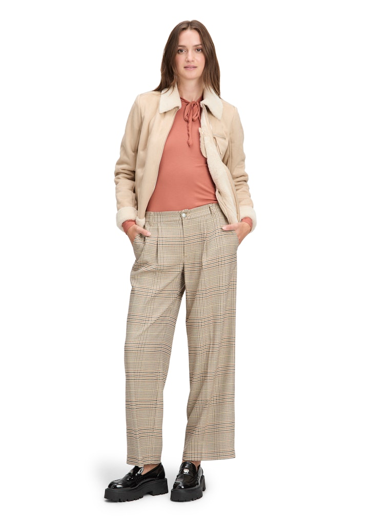 Cartoon Damen Hosen Brown/Rosé