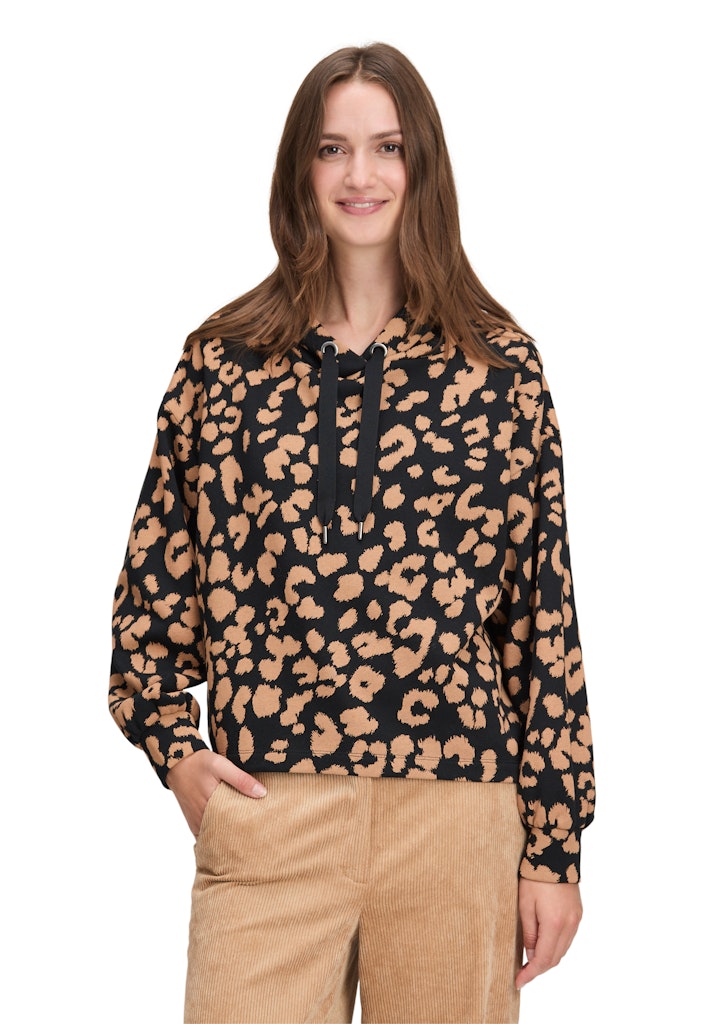 Betty & Co Damen Sweatshirts Black/Camel