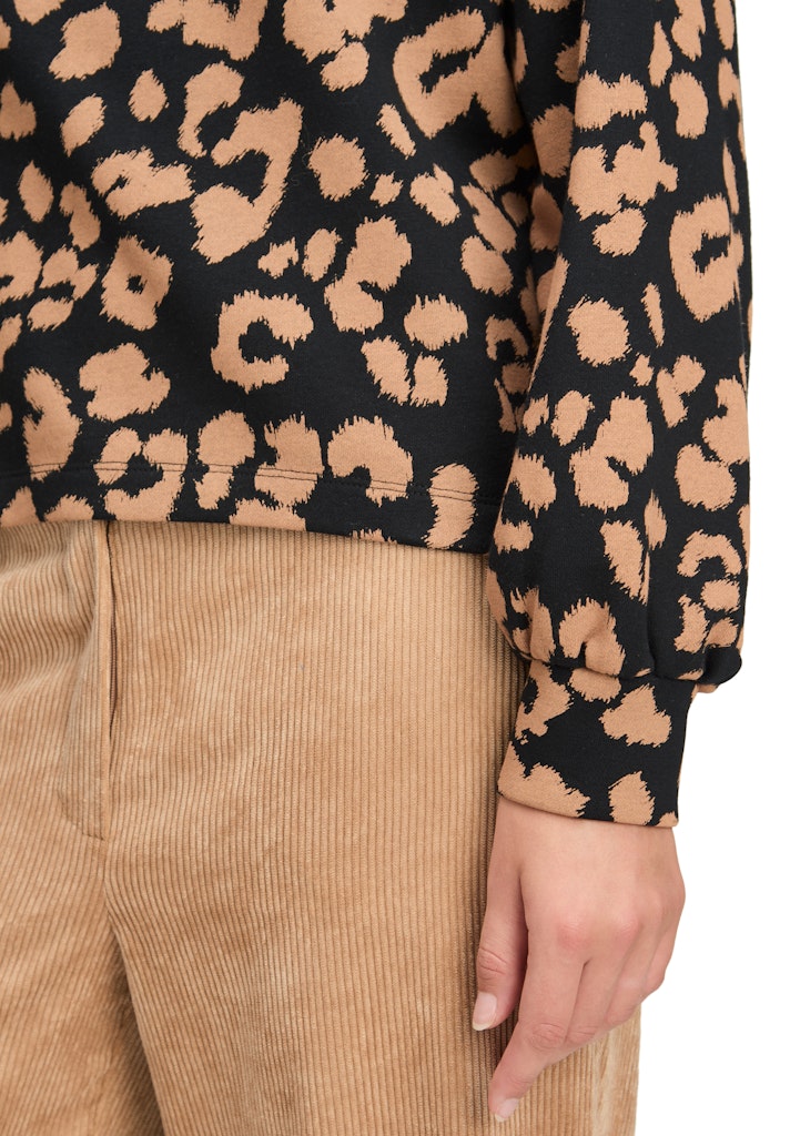 Betty & Co Damen Sweatshirts Black/Camel