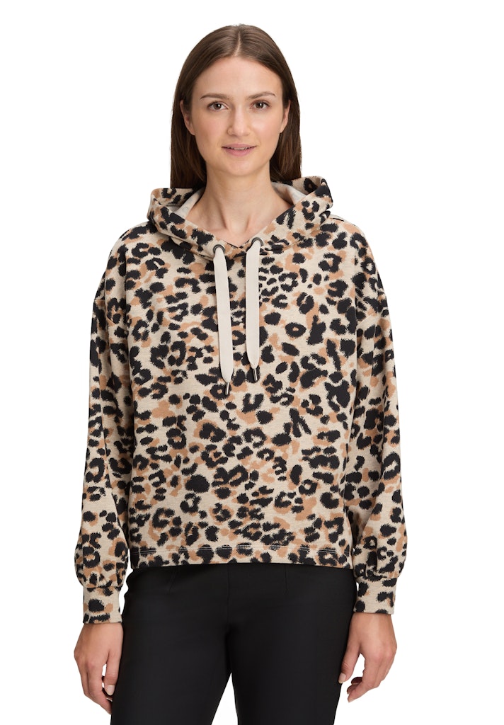 Betty & Co Damen Sweatshirts Beige/Black