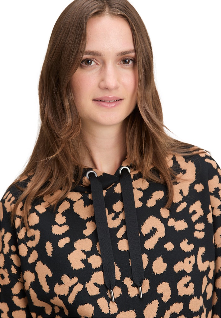 Betty & Co Damen Sweatshirts Black/Camel