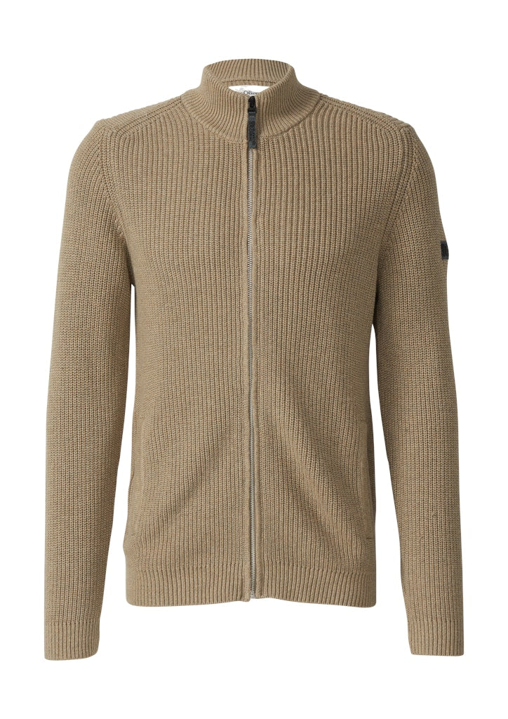 S. Oliver red Herren Strickjacken Brown