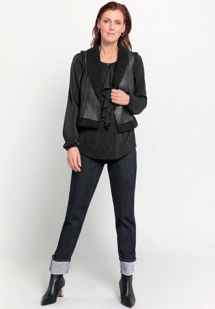 Bianca Damen Blusen Black