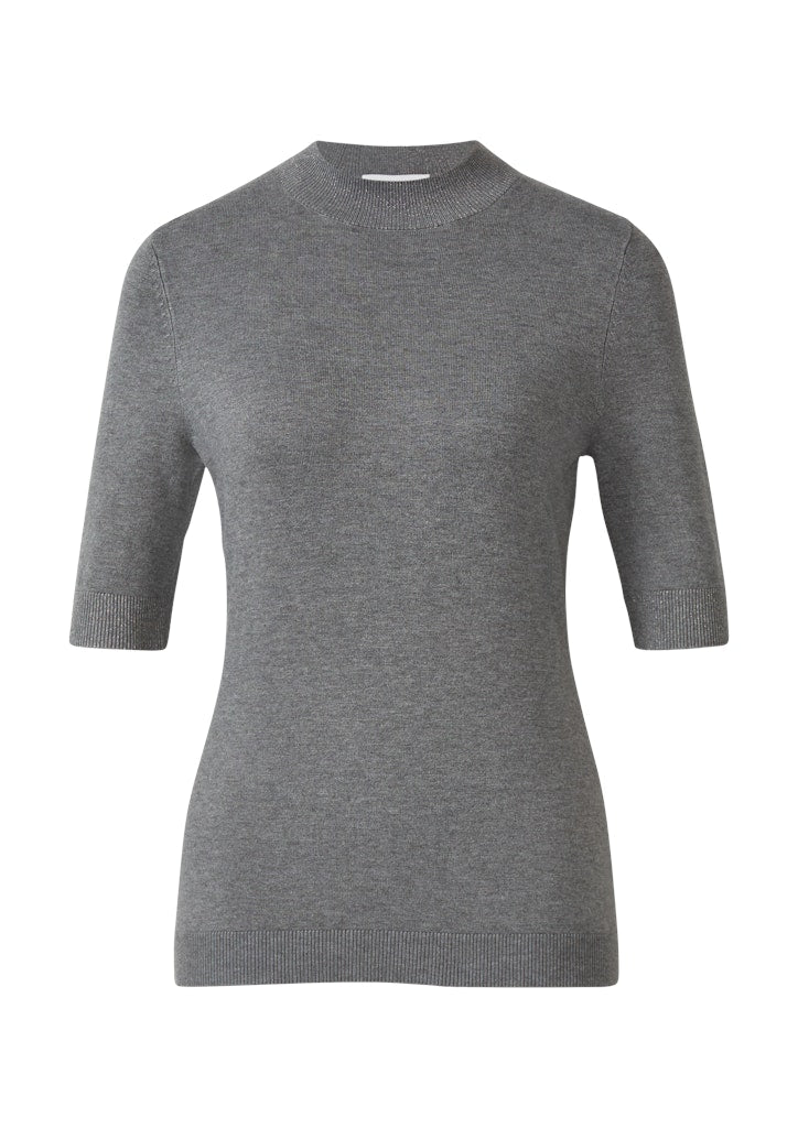 Comma Damen Pullover Grey/Black