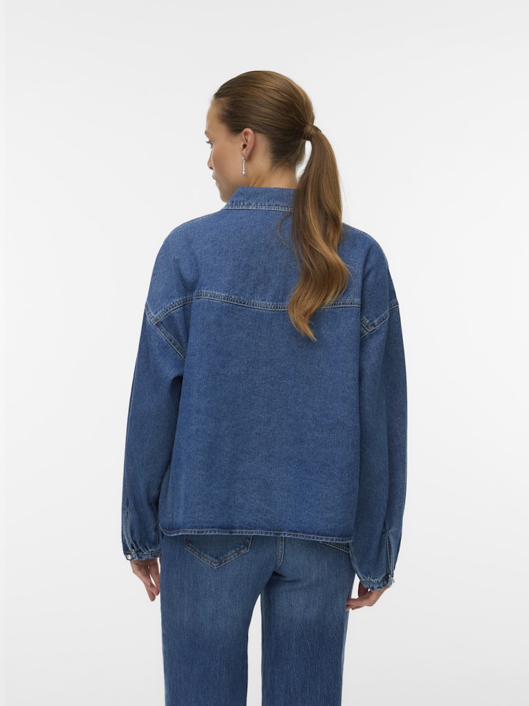 Vero Moda Damen Blusen Medium Blue Den