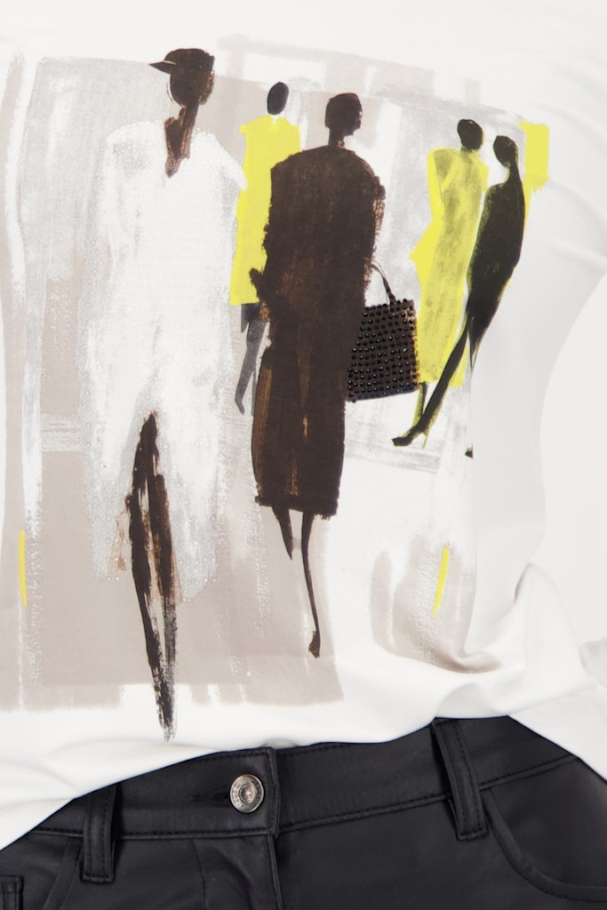 Monari Damen T-Shirts  Off-White