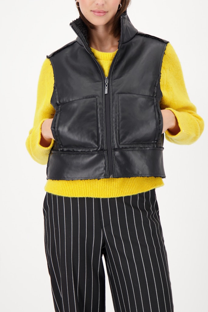 Monari Damen Outdoorwesten  Schwarz