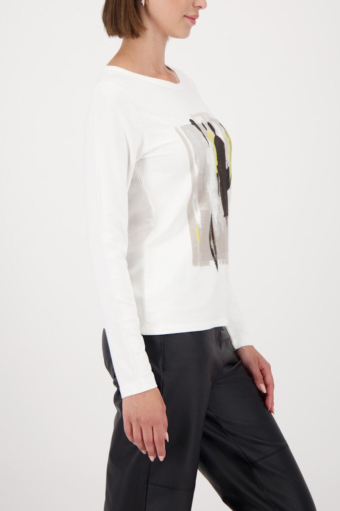 Monari Damen T-Shirts  Off-White