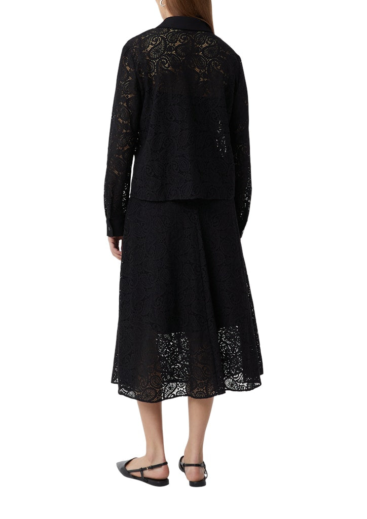 Comma Damen Blusen Grey/Black