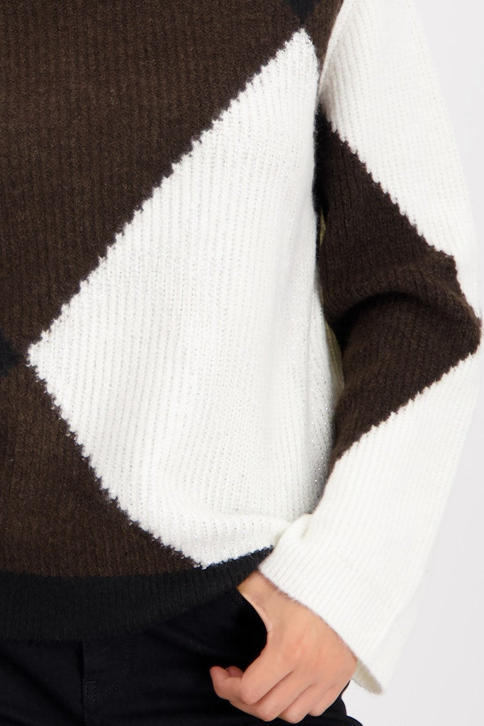 Monari Damen Pullover Brownie