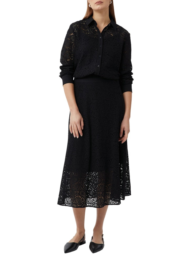 Comma Damen Blusen Grey/Black